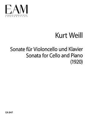 Sonate Fr Violoncello Und Klavier Sonata For Cello And Piano 1920
