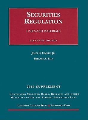 Securities Regulation 2010 Case Supplement
