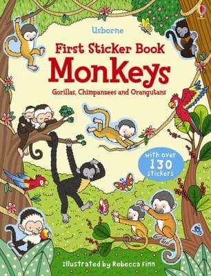 Monkeys
            
                Usborne First Sticker Books