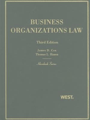 Business Organizations Law
            
                Hornbooks Hardcover
