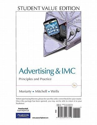 Advertising  IMC Principles and Practice