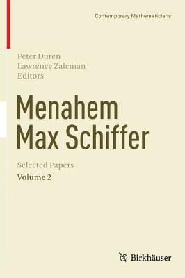 Menahem Max Schiffer Selected Papers