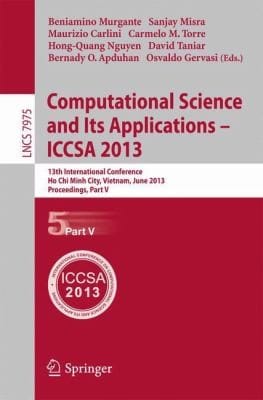 Computational Science And Its Applicationsiccsa 2013 Part V