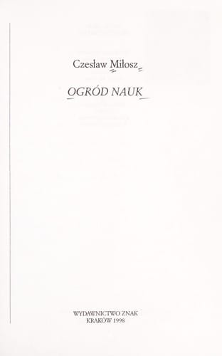Ogród nauk