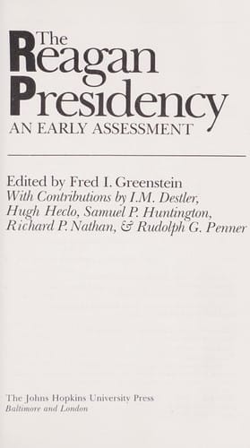 The Reagan presidency