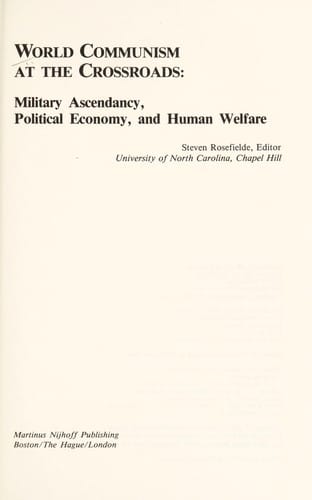 World communism at the crossroads