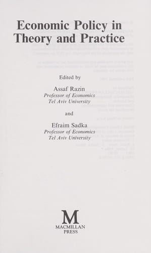 Economic policy in theory and practice