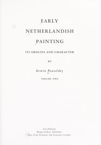 Early Netherlandish painting, its origins and character
