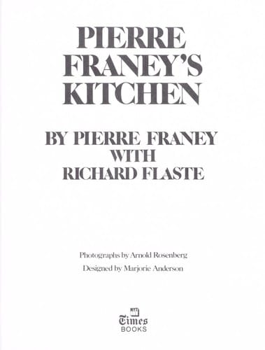 Pierre Franey's kitchen