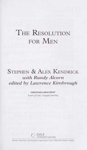 The resolution for men