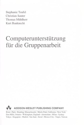 Computerunterstu tzung fu r die Gruppenarbeit