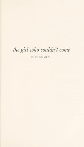 The girl who couldn't come