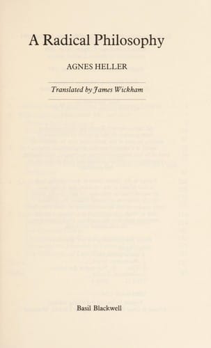 A radical philosophy