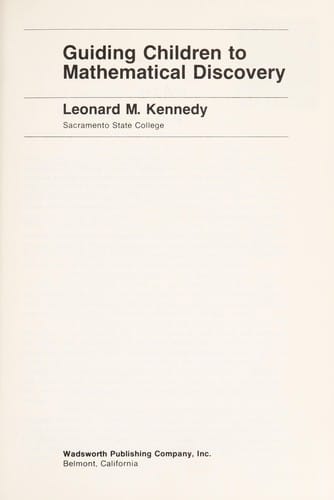 Guiding children to mathematical discovery