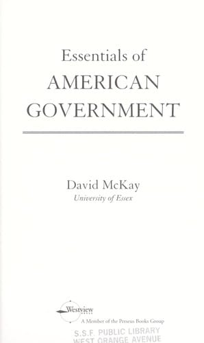 Essentials of American government