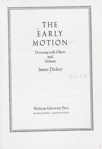The early motion