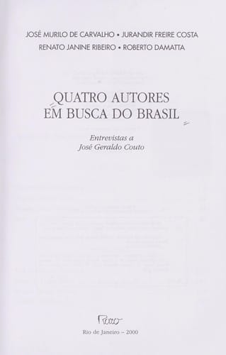 Quatro autores em busca do Brasil
