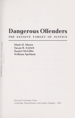 Dangerous offenders