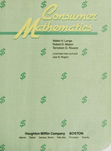 Consumer mathematics