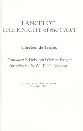 Lancelot, the knight of the cart