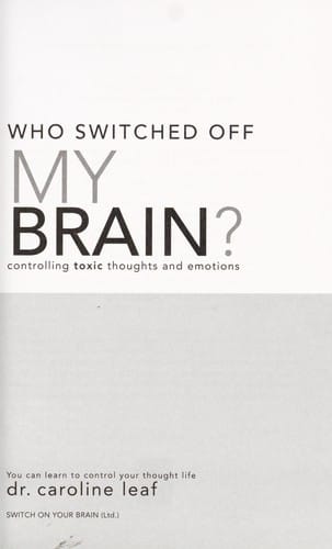 Who switched off my brain?