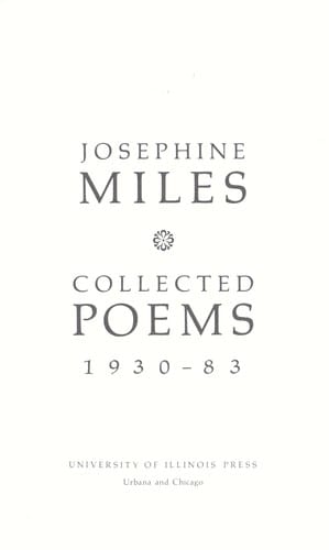 Collected poems 1930-83