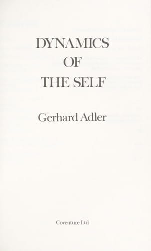 Dynamics of the Self