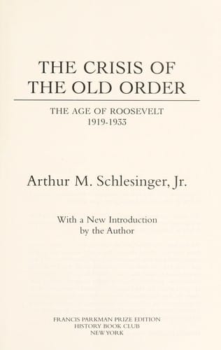 The crisis of the old order