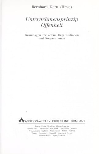 Unternehmensprinzip Offenheit