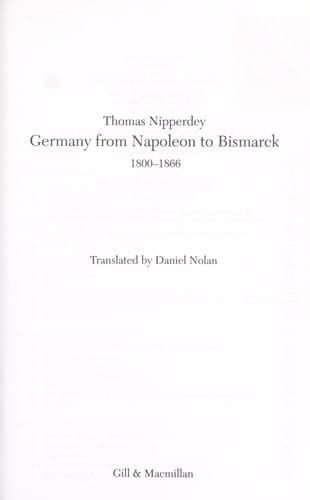 Germany from Napoleon to Bismark