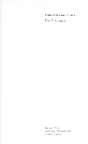 Currencies and crises