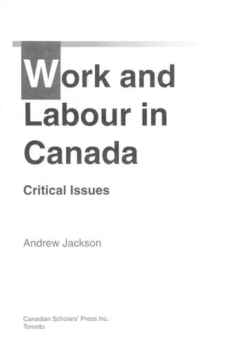 Work and labour in Canada
