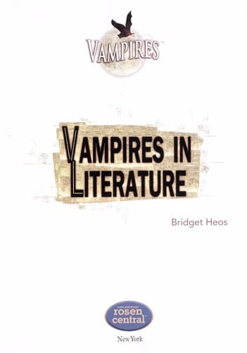 Vampires in literature