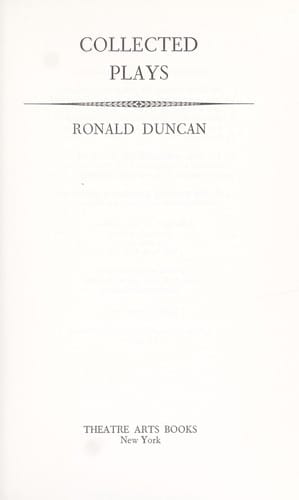 Collected plays