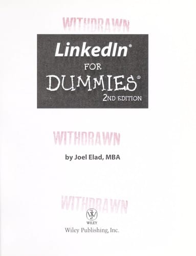 LinkedIn for dummies