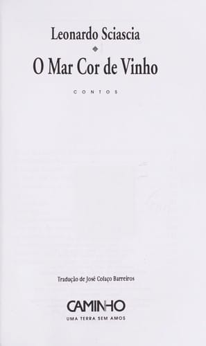 O mar cor de vinho
