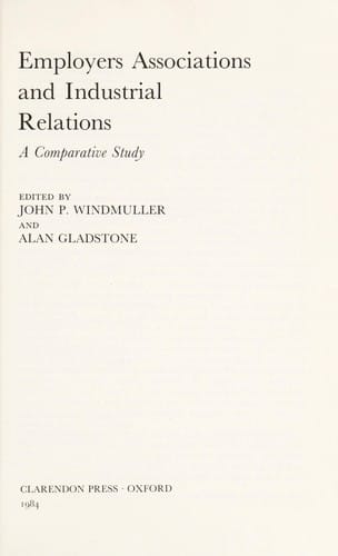 Employers associations and industrial relations