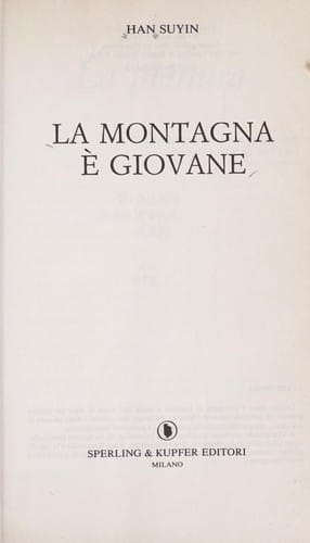 La montagna e   giovane