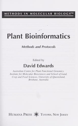 Plant bioinformatics