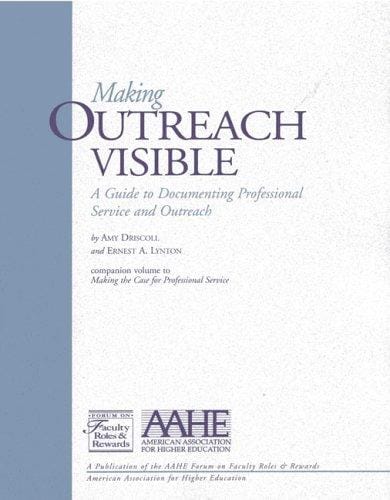 Making outreach visible