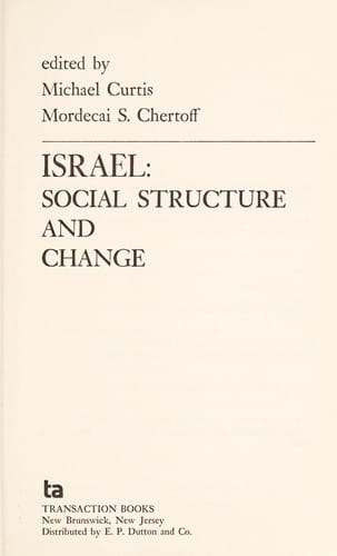 Israel: social structure and change