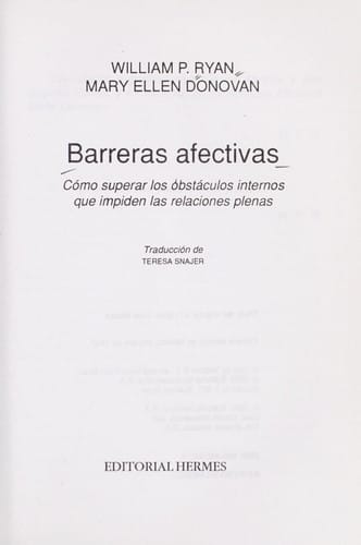 Barreras afectivas