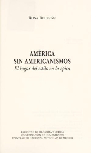 América sin americanismos