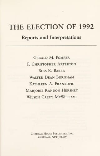 The Election of 1992