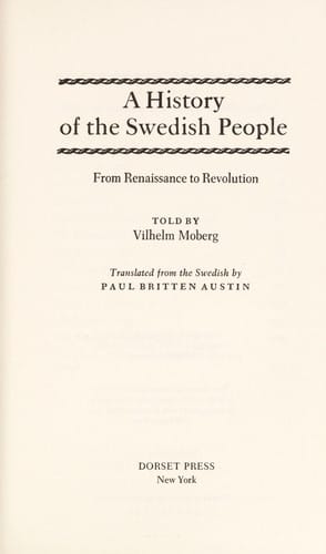 A History of the Swedish People: Volume II