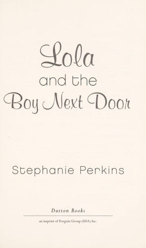 Lola and the boy next door