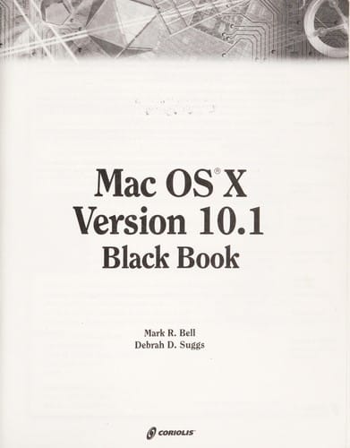 Mac OS X version 10.1 Black book