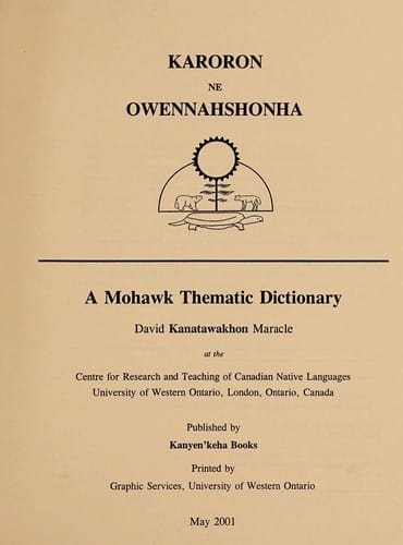Karoron ne Owennahshonha =
