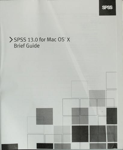 SPSS 13.0 for Mac OS X
