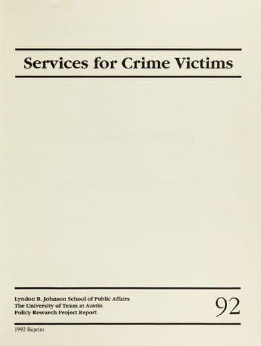 Services for crime victims